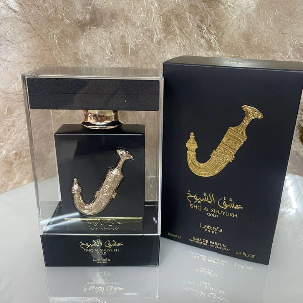 Ishq Al Shuyukh Gold de Lattafa Perfumes - inspirado no Swedish Wood Pana Dora
