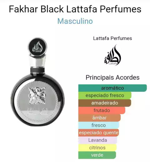 FAKHAR BLACK DE LATTAFA INSPIRAÇÃO Y YVES SAINT LAURENT- MASCULINO 100ML