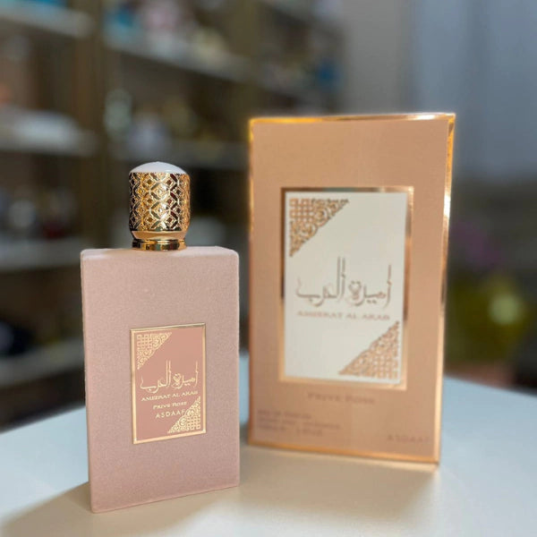 Ameerat Al Arab Prive Rose de Asdaaf Lattafa inspirado no Delina Exclusif - 100 ml eua de parfum