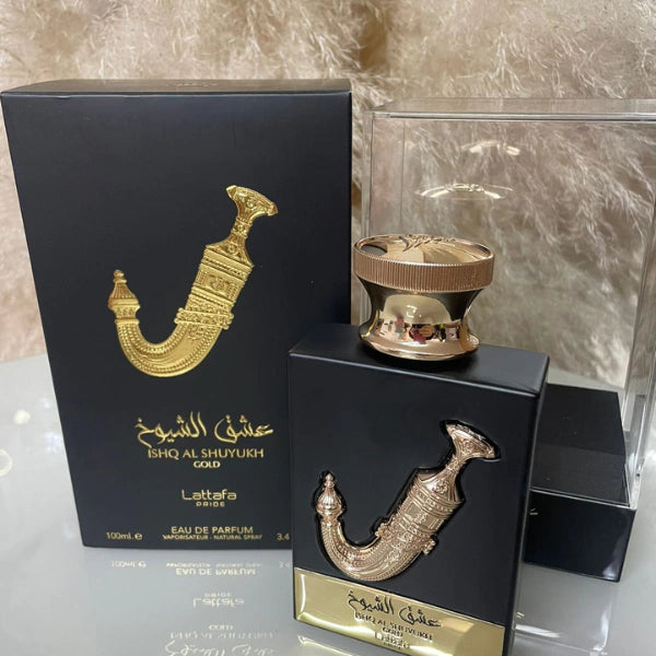 Ishq Al Shuyukh Gold de Lattafa Perfumes - inspirado no Swedish Wood Pana Dora