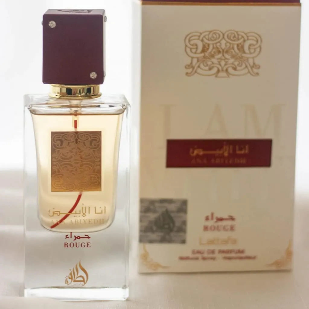 Lattafa Ana Abiyedh Rouge - inspirado no Baccarat rouge - eau de parfum