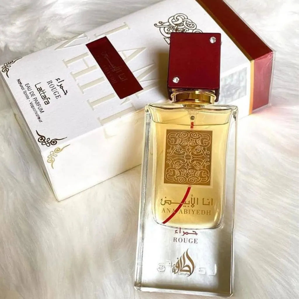 Lattafa Ana Abiyedh Rouge - inspirado no Baccarat rouge - eau de parfum