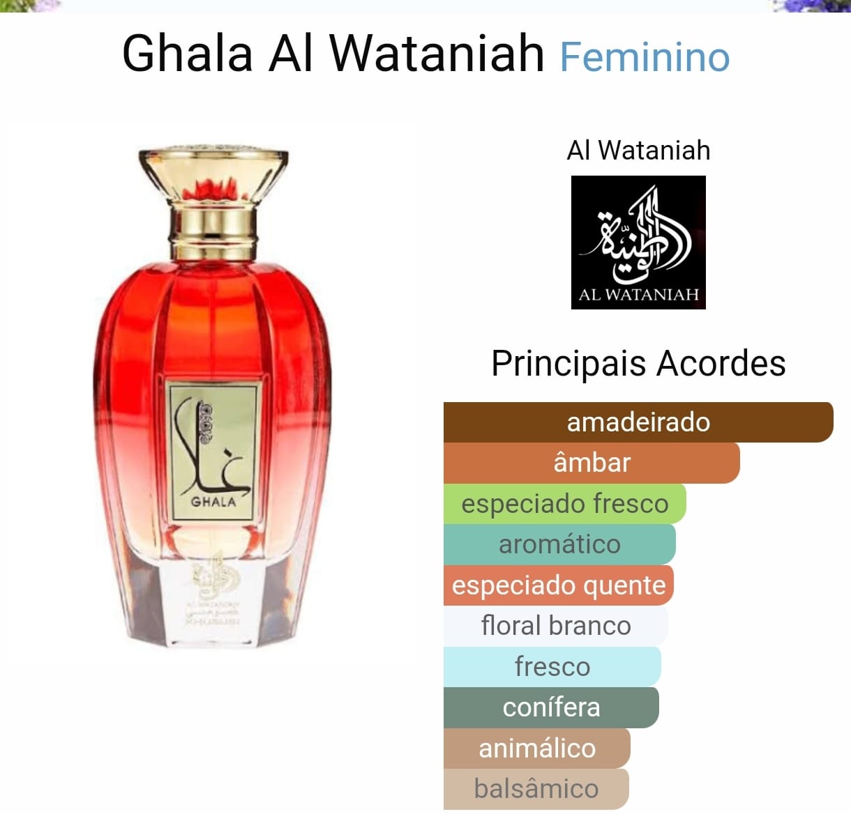 Ghala Eau de Parfum Al Wataniah 100ML